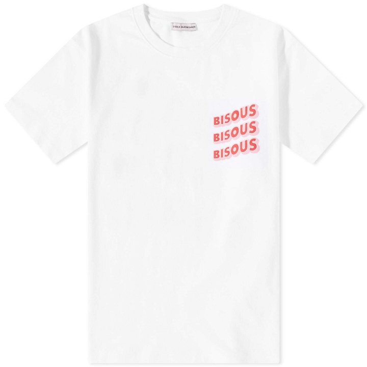 Photo: Bisous Skateboards Sonics T-Shirt in White