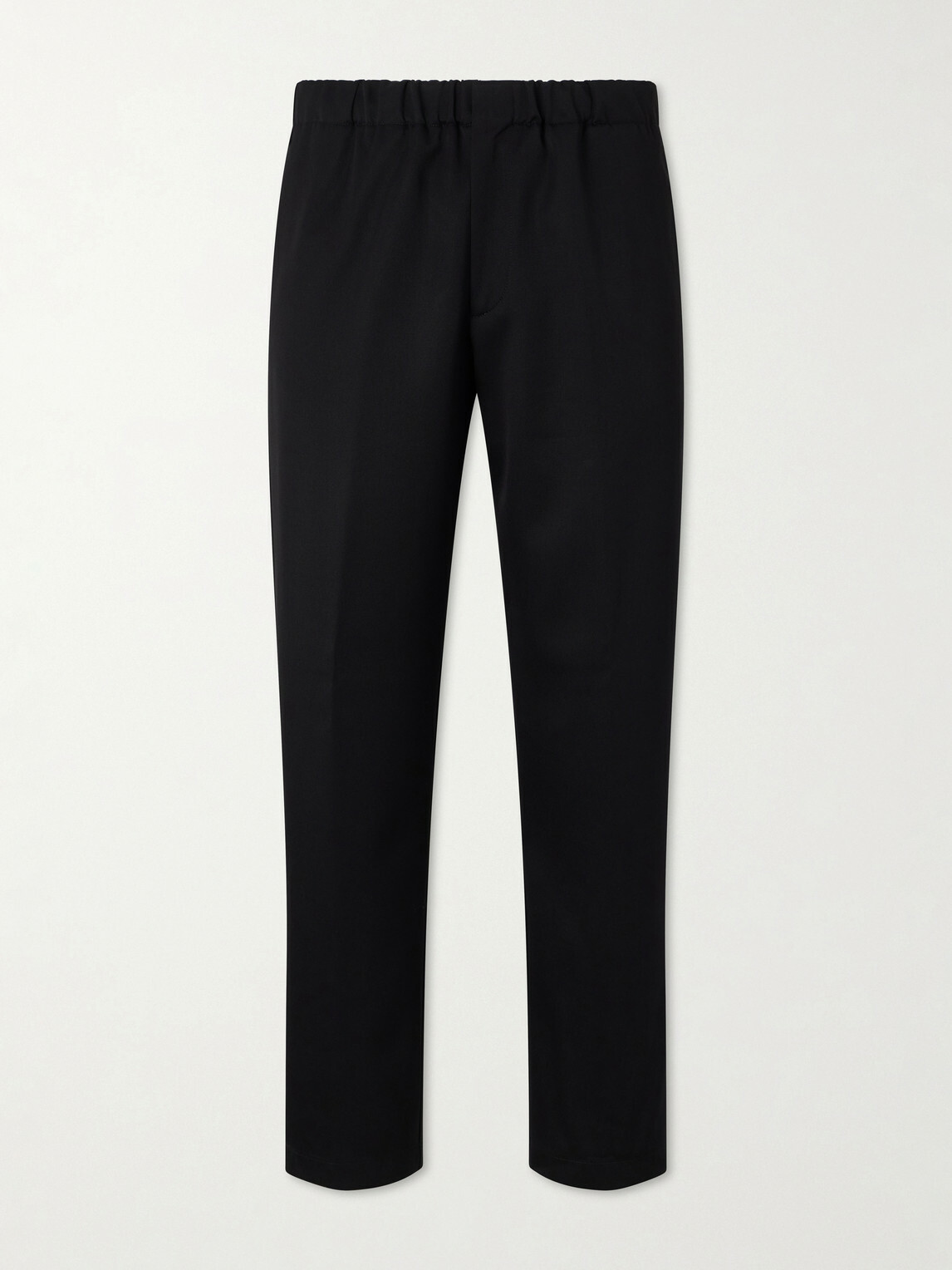 Lardini - Mid-rise Straight-Leg Wool-Twill Suit Trousers - Black