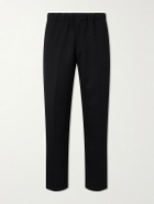 Lardini - Mid-rise Straight-Leg Wool-Twill Suit Trousers - Black