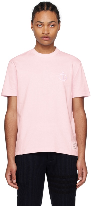 Photo: Thom Browne Pink Anchor T-Shirt