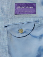 Ralph Lauren Purple label - Slim-Fit Unstructured Double-Breasted Linen Suit Jacket - Blue