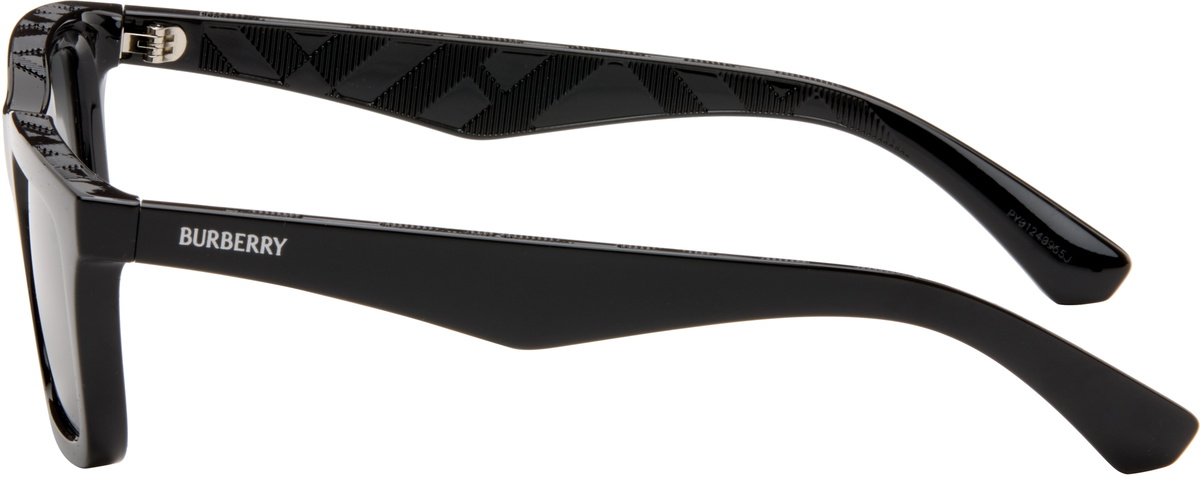 Burberry Black Logo Rectangular Sunglasses