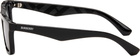Burberry Black Logo Rectangular Sunglasses
