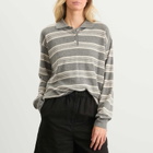 Nothing Written Women's Kevin Stripe Pullover in Gray