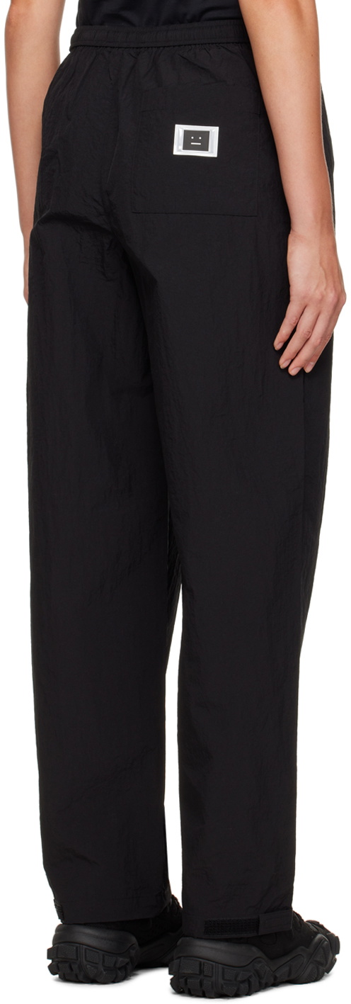 Black Crinkled Breeze Trousers