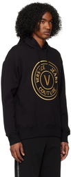 Versace Jeans Couture Black V-Emblem Hoodie