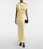 The Sei Draped silk satin top