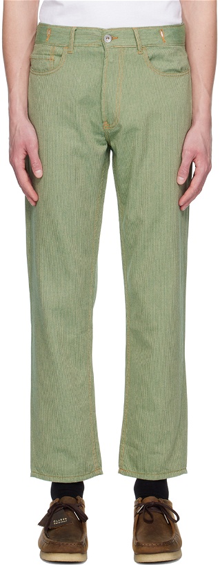 Photo: YMC Green Tearaway Jeans