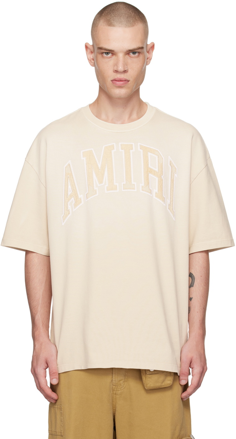 AMIRI Beige Vintage Oversized T-shirt Amiri