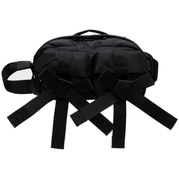 Photo: Simone Rocha Black Beaded Classic Bow Crossbody Bag