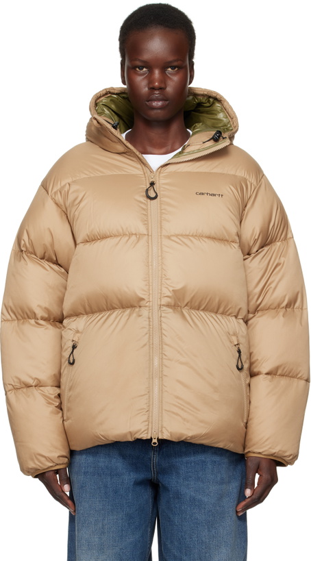 Photo: Carhartt Work In Progress Tan Toronto Puffer Jacket