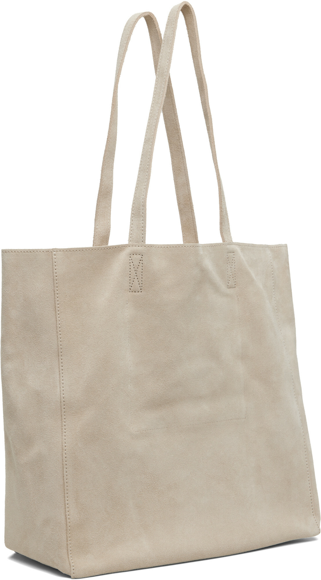 Nothing Written Beige Cou Suede Shopper Tote