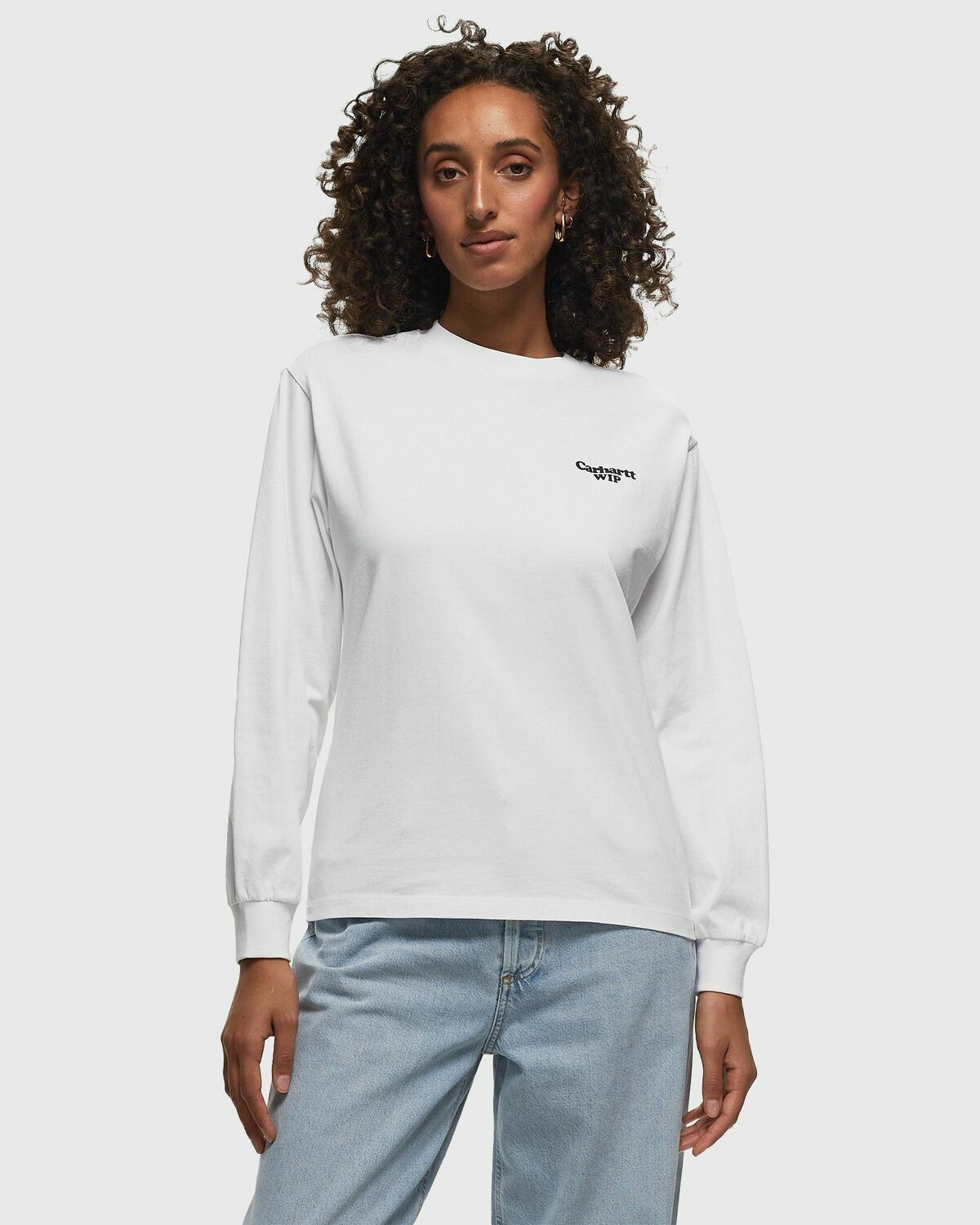 Carhartt Wip Wmns L/S Paisley Tee White - Womens - Longsleeves 
