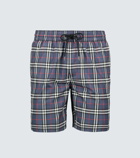Burberry - Classic check-printed swim shorts
