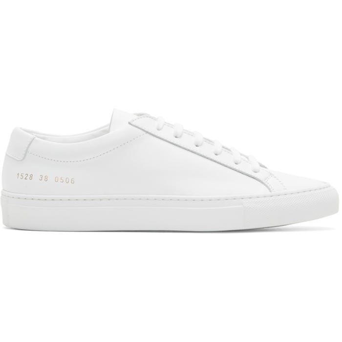 Photo: Common Projects White Original Achilles Low Sneakers