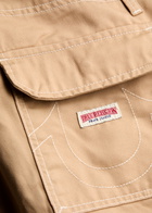 True Religion Straight-leg Twill Cargo Trousers Beige