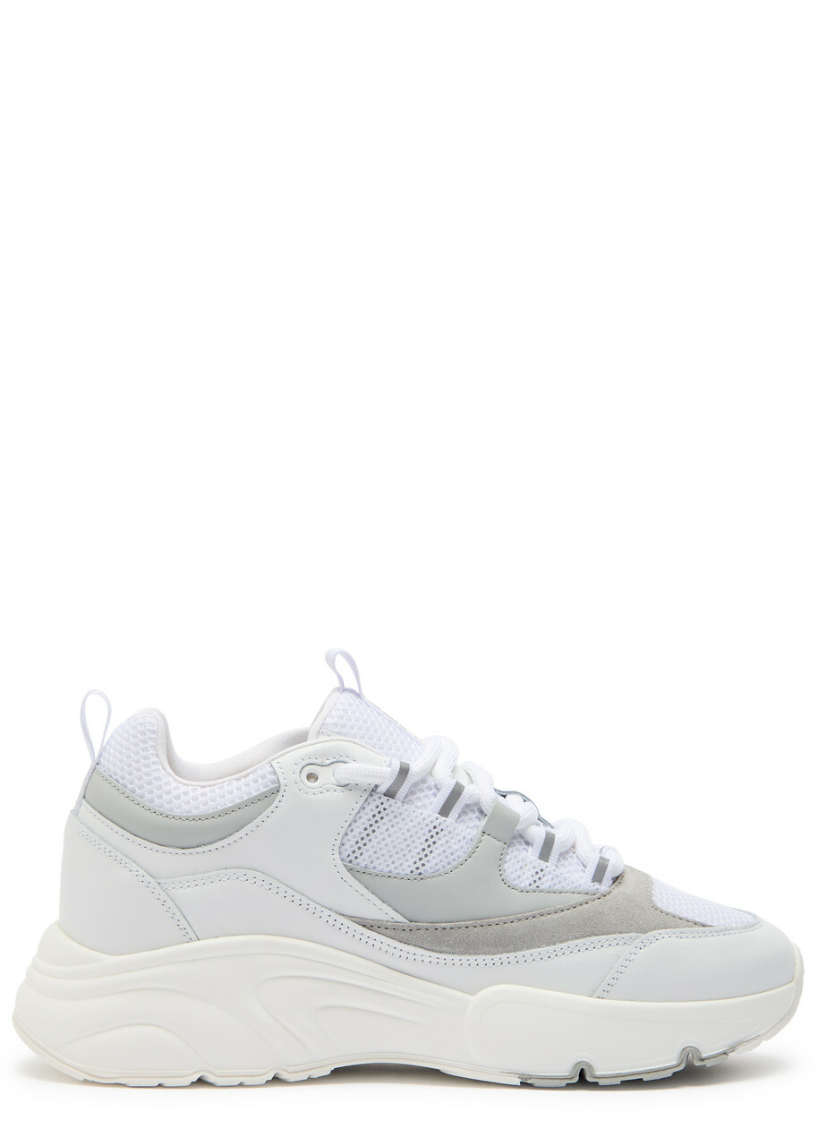 Cleens Aero Runner Panelled Mesh Sneakers White