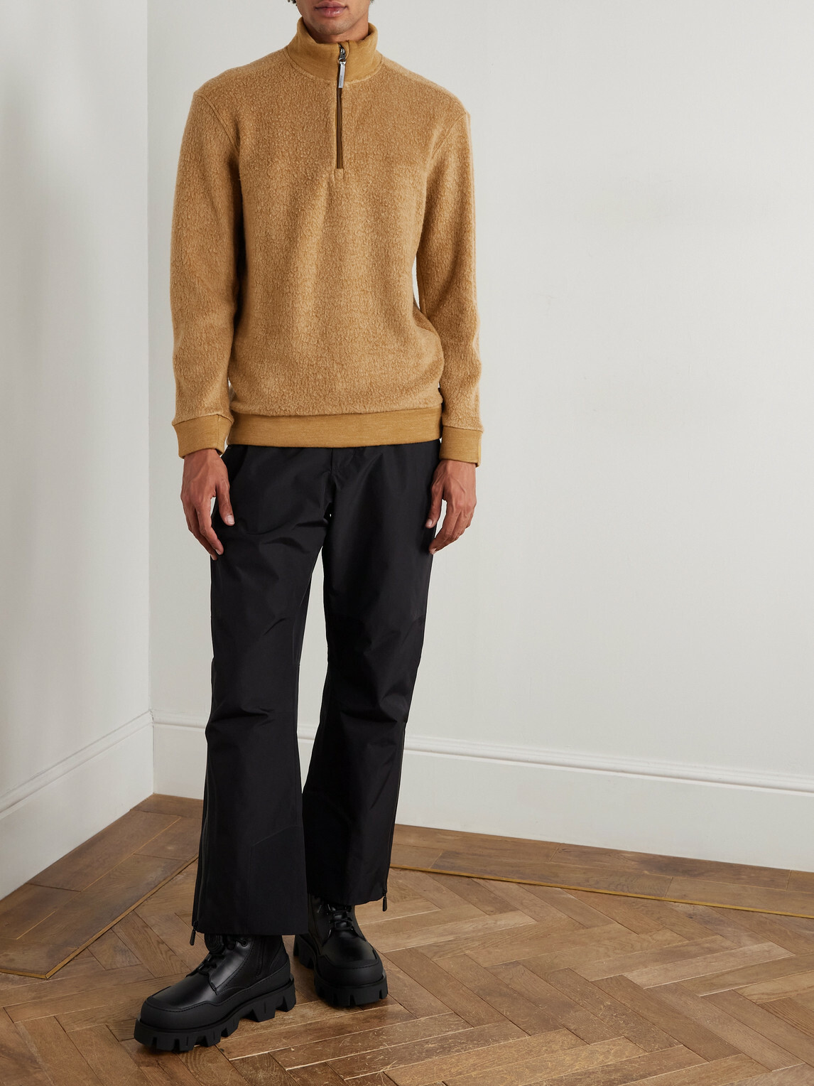 Houdini - Alto Woolly Treemerino™ Fleece Half-Zip Ski Mid-Layer - Gold