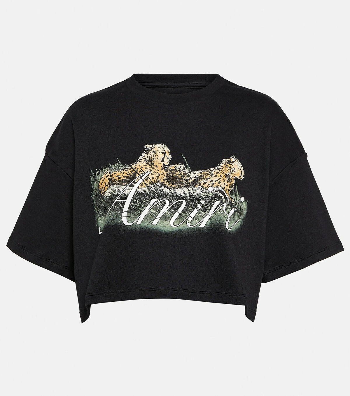 AMIRI ロゴ ライオン プリント コットン Tシャツ Amiri Logo cropped cotton T-shirt Amiri