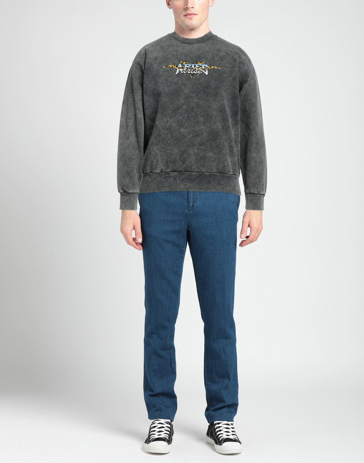 Aries Mens Sweatshirt Lead