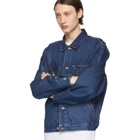 Polo Ralph Lauren Blue Denim Dungaree Sport Throwback Jacket