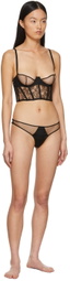 Kiki de Montparnasse Black Minx Balconette Bra