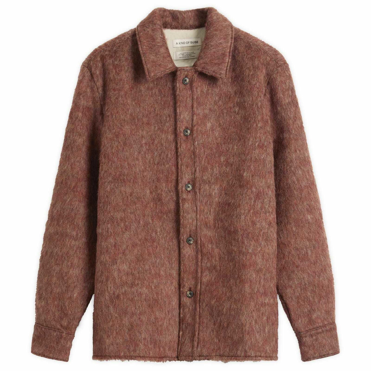 A Kind of Guise Men's Cullu Overshirt in Hairy Sienna
