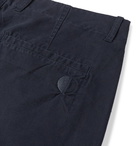 Folk - Assembly Tapered Pleated Cotton Trousers - Men - Navy