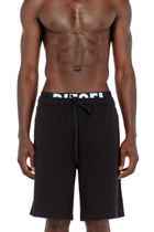 Diesel Cotton shorts with Diesel logo waistband - Pants - Man -