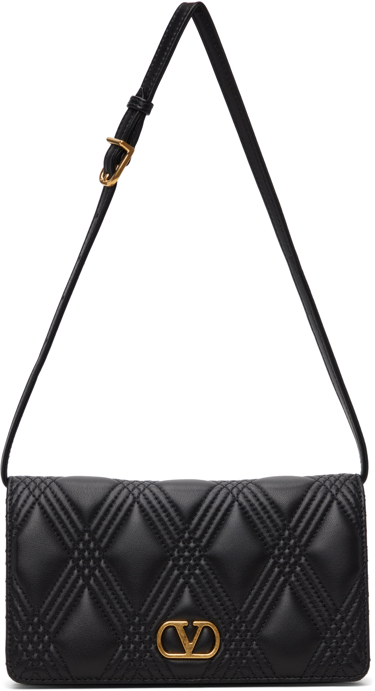 Valentino Garavani Black Quiltie 67 Mini Bag Valentino Garavani