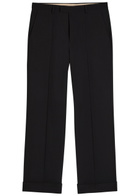 Valentino Garavani Straight-leg Wool Trousers Black