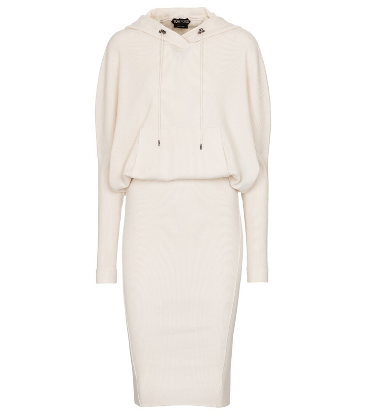 Photo: Tom Ford Cashmere-blend hoodie dress