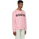Gucci Pink Logo Sweatshirt