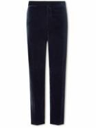 Ralph Lauren Purple label - Gregory Straight-Leg Cotton-Velvet Suit Trousers - Blue