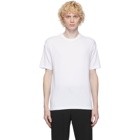 AURALEE White Cotton Seamless T-Shirt