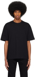Filippa K Black Heavy Crewneck T-Shirt