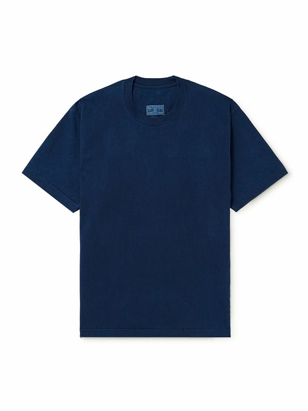 Photo: Blue Blue Japan - Cotton-Jersey T-Shirt - Blue