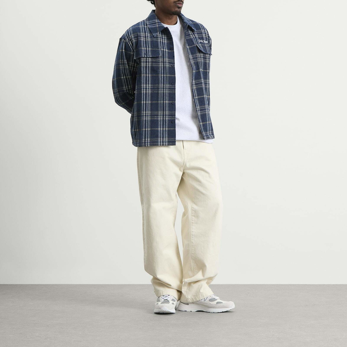 Daily Paper Men's Chenille Script Shirt in Brilliant Blue