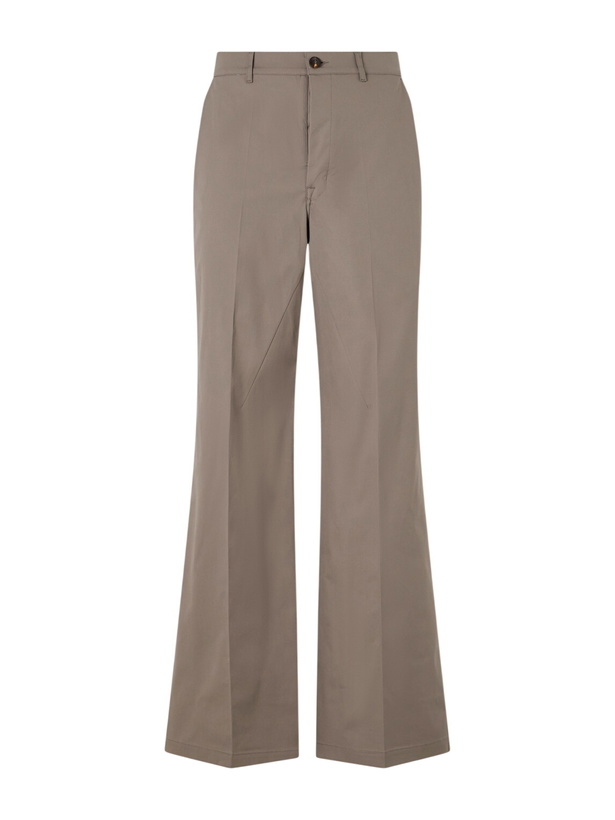 Photo: Rick Owens - Wide-Leg Cotton-Blend Canvas Trousers - Neutrals