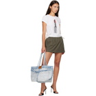 Alexander Wang Blue Punch Denim Large Tote