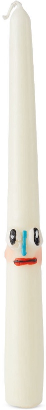 Photo: Janie Korn SSENSE Exclusive White Funny Face Taper Candle