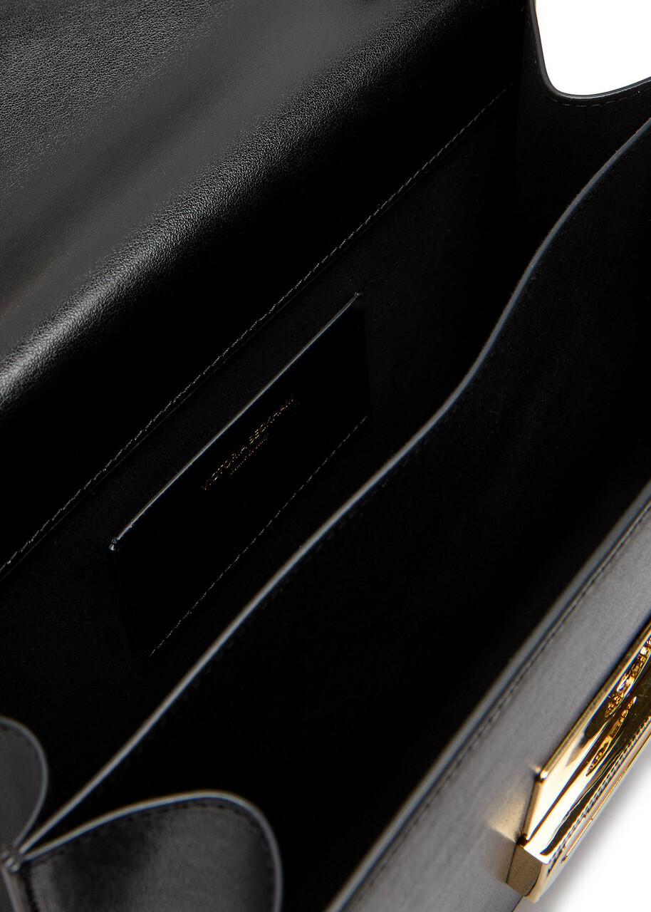 Victoria Beckham Dorian Small Grained Leather top Handle bag - Black - One Size