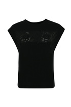 TwinSet Cotton T-shirt With Lace Application
