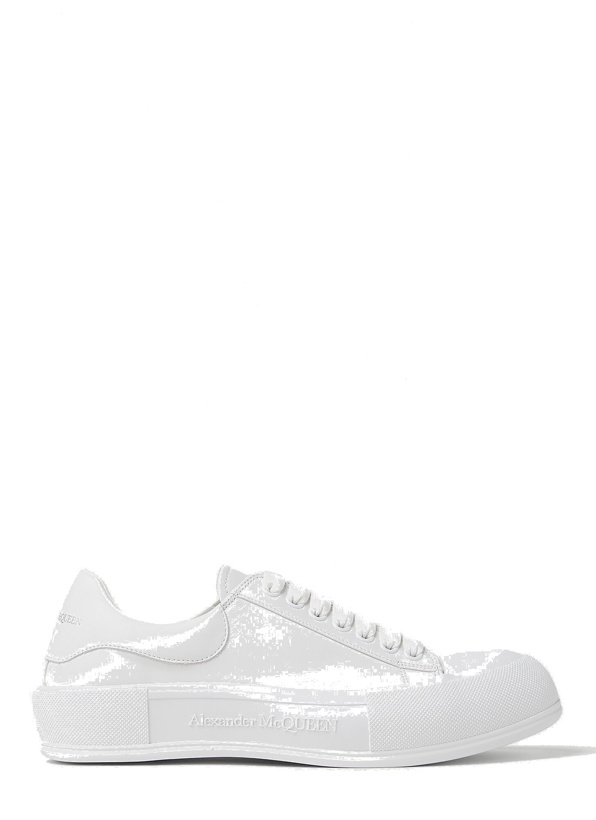 Photo: Deck Plimsoll Sneakers in White