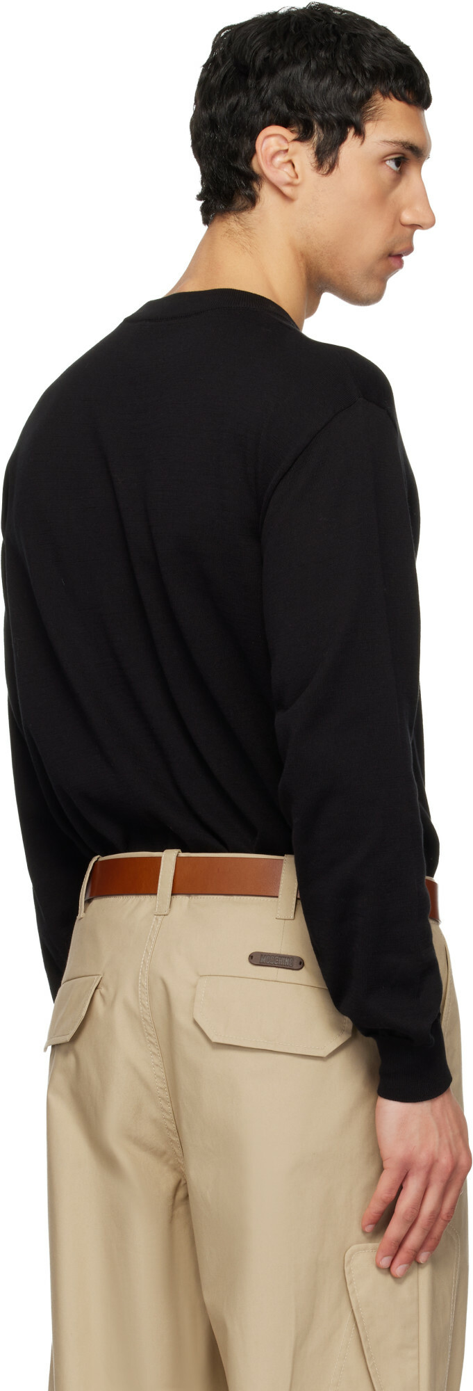 Moschino Black Archive Goose Sweater