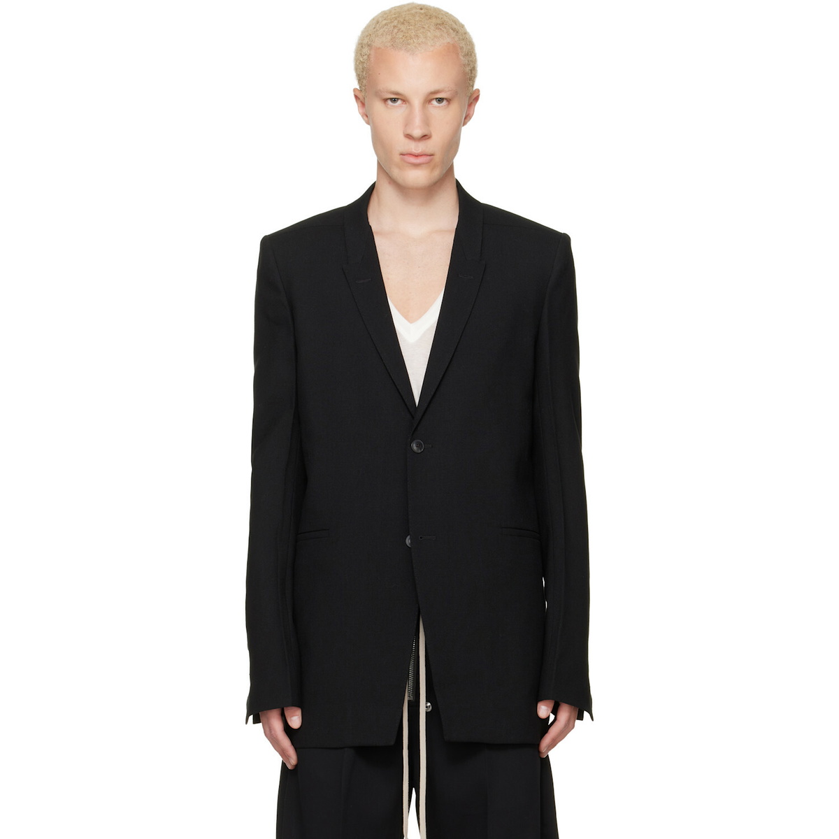Rick Owens Black Tower Concordian Blazer
