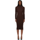 ISSEY MIYAKE Brown October Spongy-58 Midi Dress