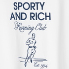 Sporty & Rich Men's Running Man T-Shirt in White/Navy