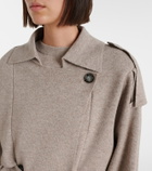 Jardin des Orangers Cropped wool and cashmere trench coat