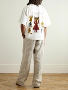 Kardo - Embroidered Appliquéd Cotton-Jersey T-Shirt - White